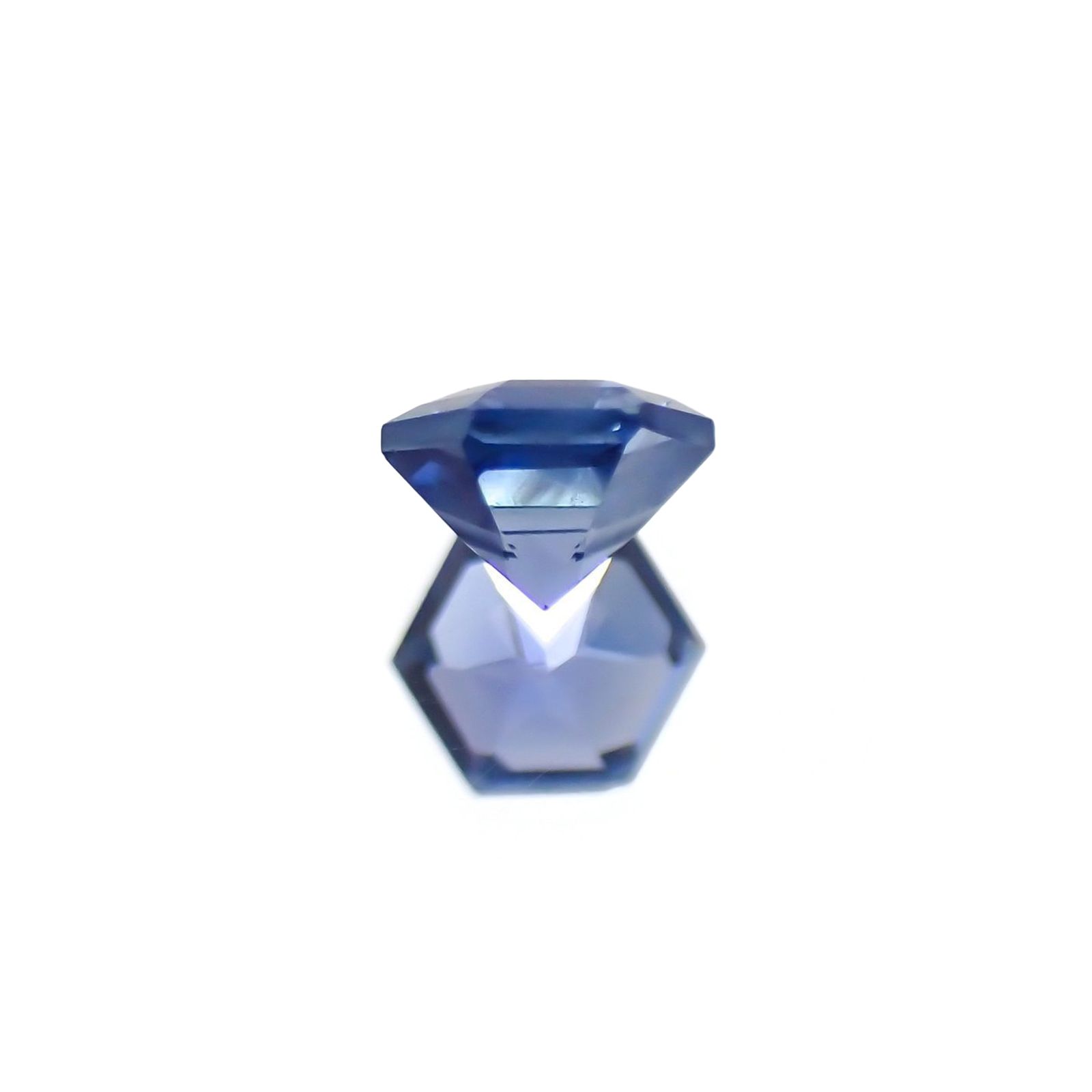 ◇ヘキサゴンカット◇サファイア(宝石名サファイア) マダガスカル産 識別済 0.25ct / 3.3x3.3mm前後 [260811054]