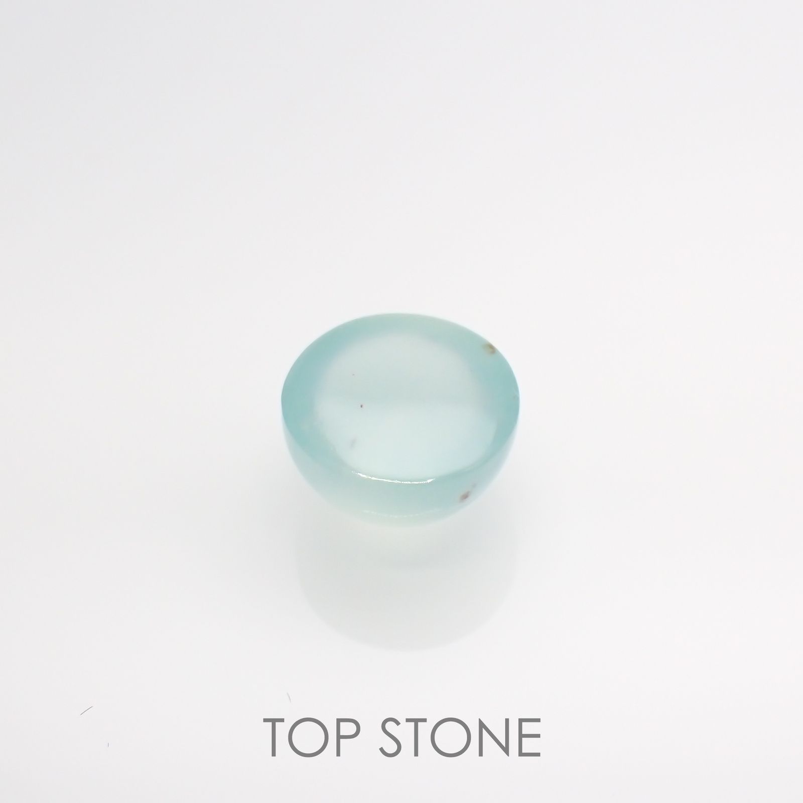 アクアプレーズ(宝石名ブルー グリーン・カルセドニー) 南アフリカ産 2.15ct 識別済[210912340]7.8×7.8mm前後