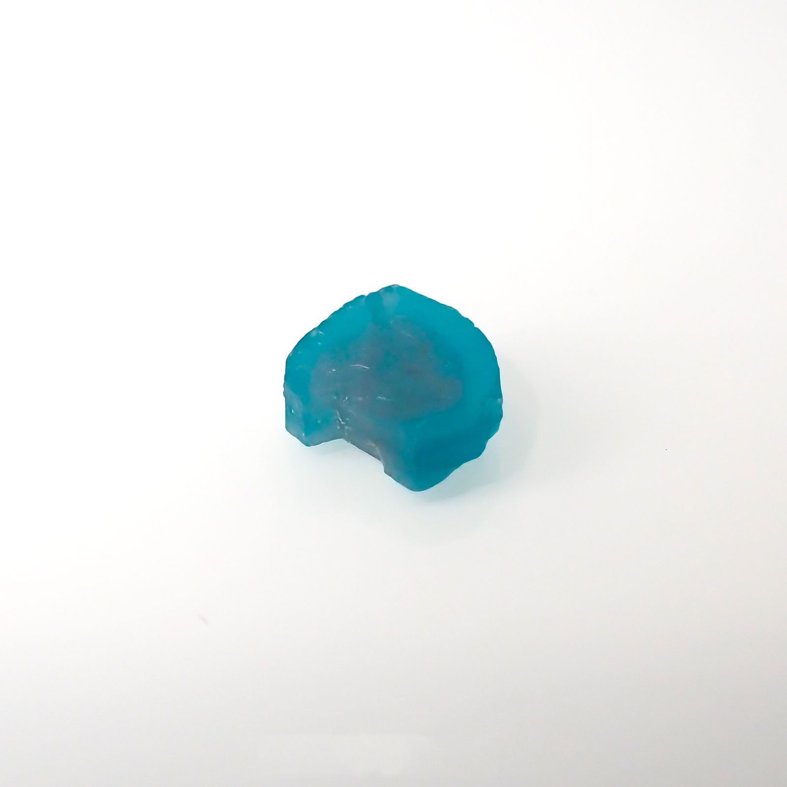 パライバトルマリン 原石スライス ブラジル・パライバ州バターリャ鉱山産 2.03ct[220616507]7.9x9mm前後