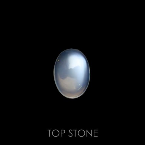 ムーンストーン(宝石名ムーンストーン)インド/スリランカ産 0.95ct 識別済[220515796]8.1x5.9mm前後