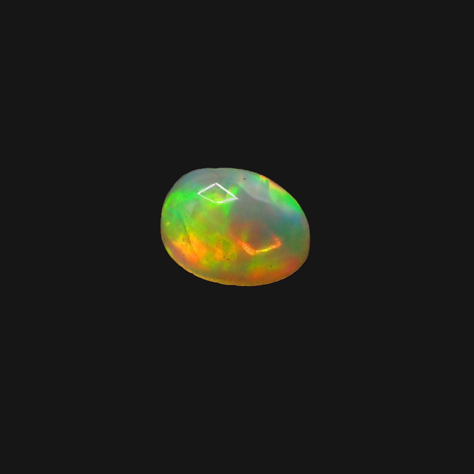 エチオピアオパール(宝石名オパール)エチオピア産 1.647ct ソ付(彩珠)[230722912]8.8x6.9mm前後