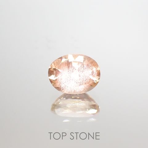 オレゴンサンストーン(宝石名ラブラドライト)アメリカ・オレゴン州産 0.96ct 識別済[220114658]7.3x5.6mm前後