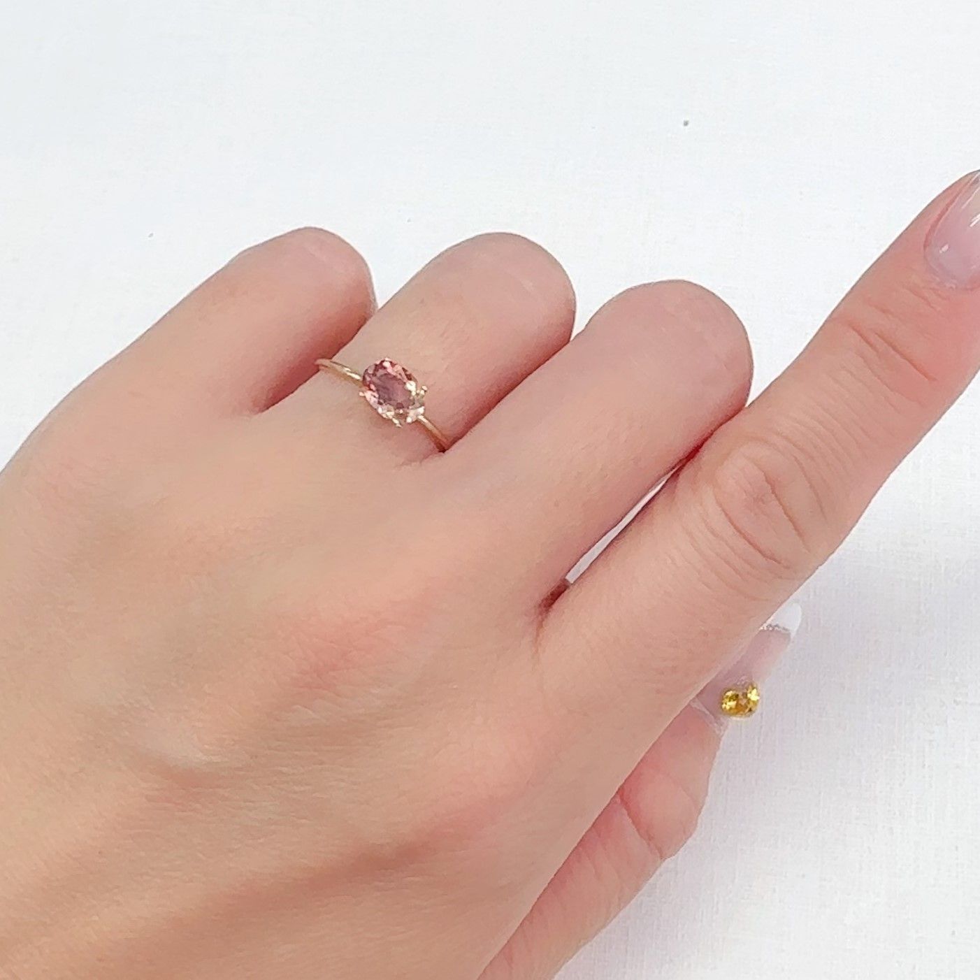 オレゴンサンストーン アメリカ・オレゴン州産 0.70ct[240628211]7x5mm前後