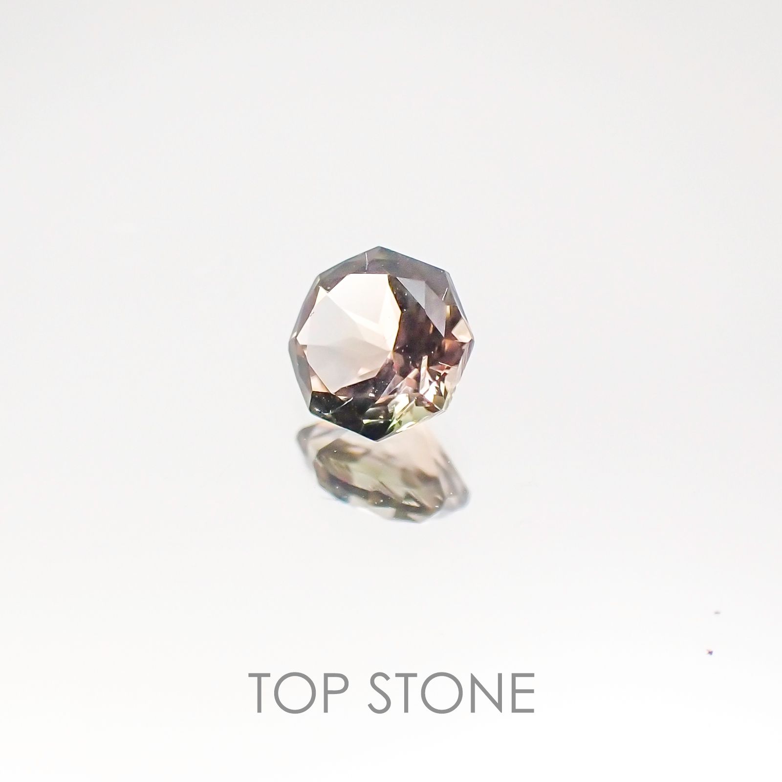 ◇オクタゴンカット◇バイカラートルマリンSA ブラジル・アフリカ産 ルース 0.3ct[20117151]4.3×4.3mm前後