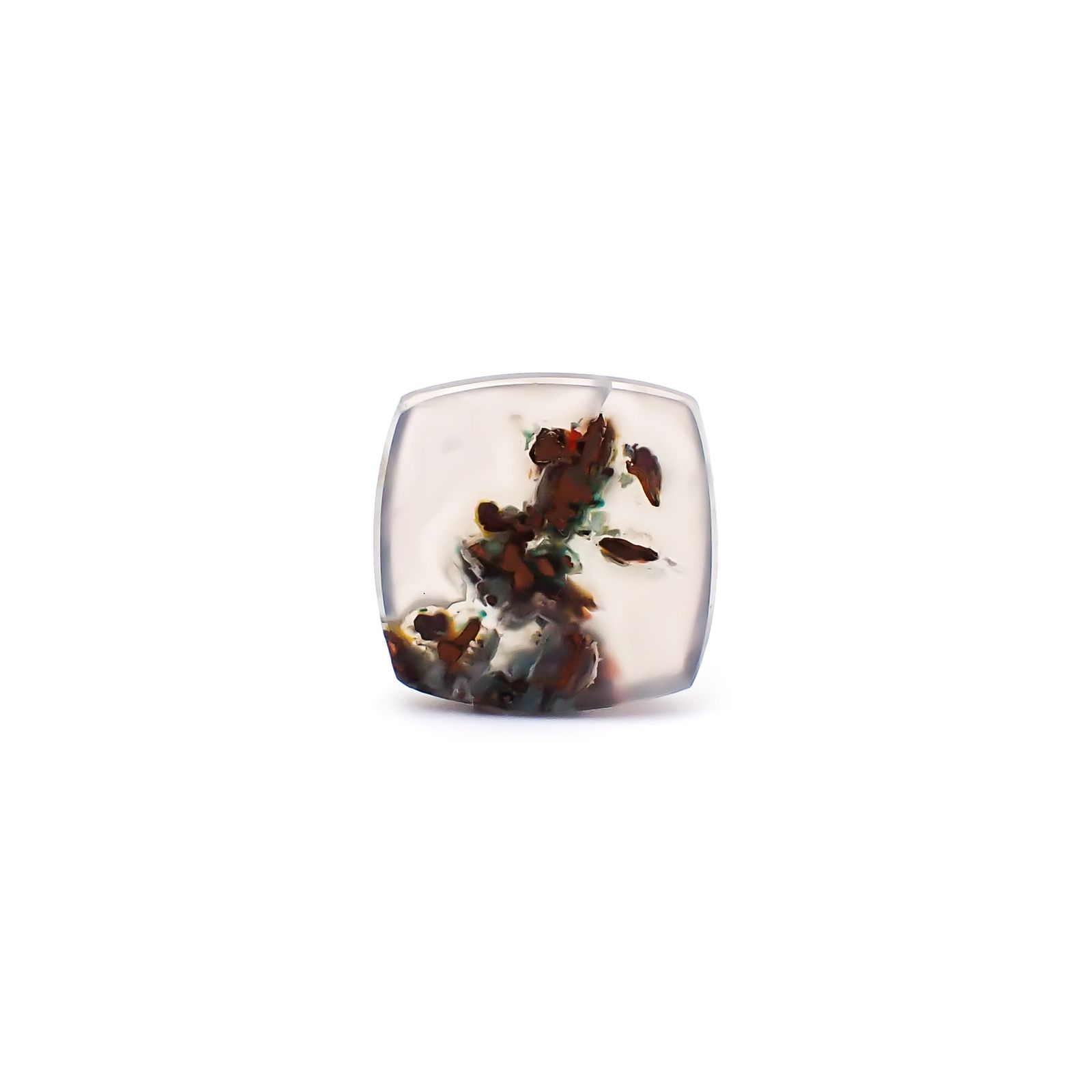 コッパークリソコラインカルセドニー インドネシア産 11.45ct / 16.4x16.3mm前後 [260932800]
