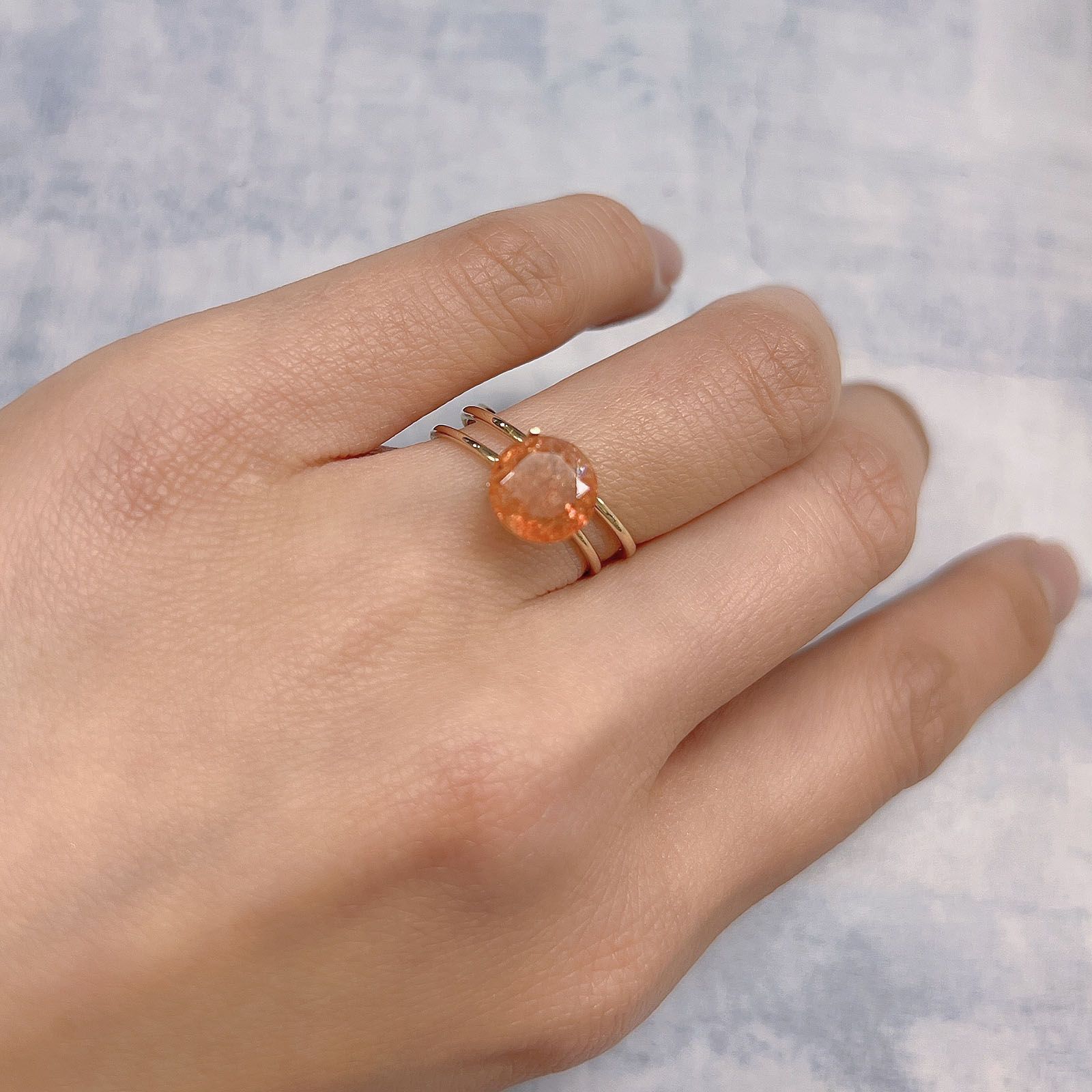 イリュージョンサンストーン(宝石名オリゴクレース)タンザニア産 1.8ct