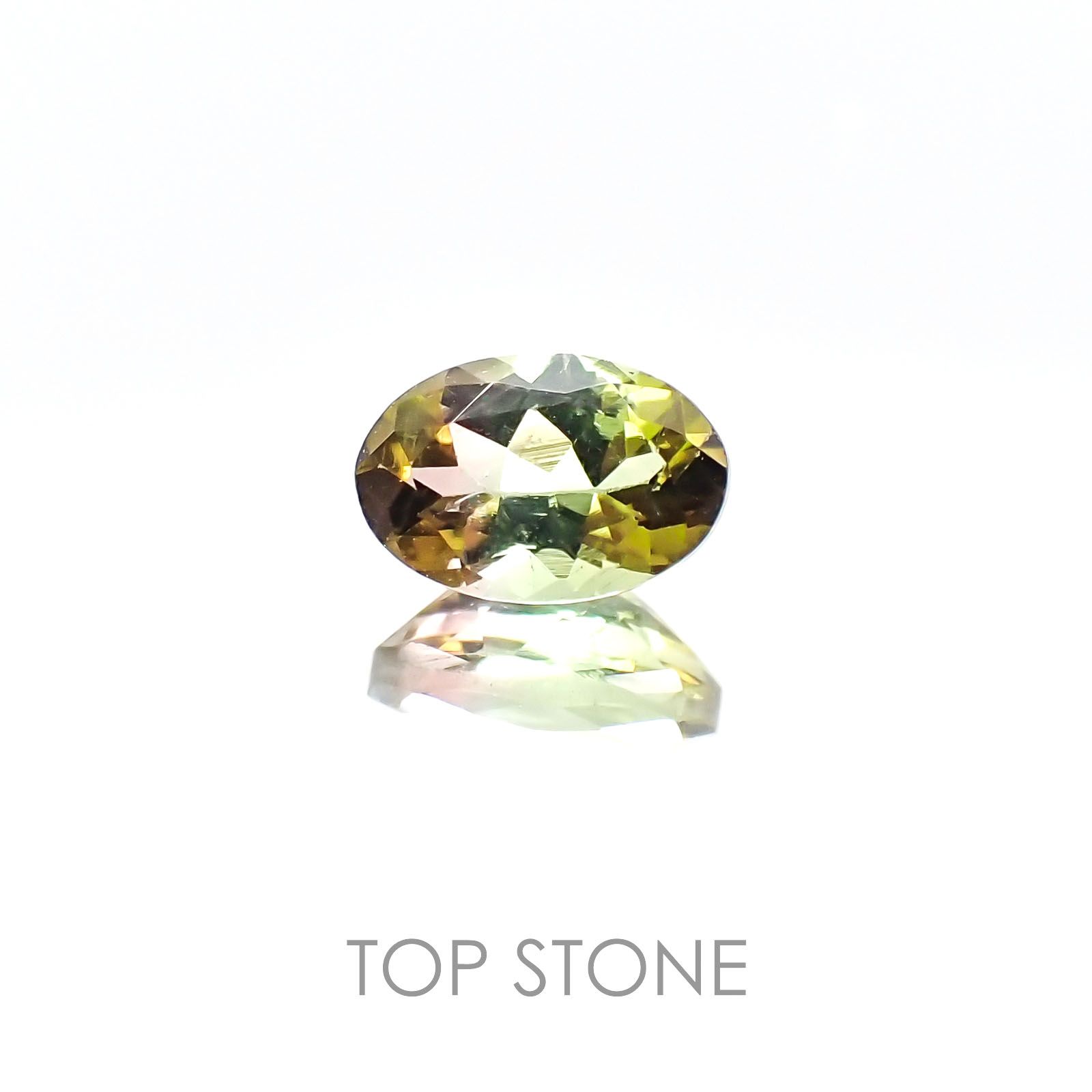 バイカラートルマリン ブラジル産 ルース 0.49ct[20106794]5.8×3.7mm前後