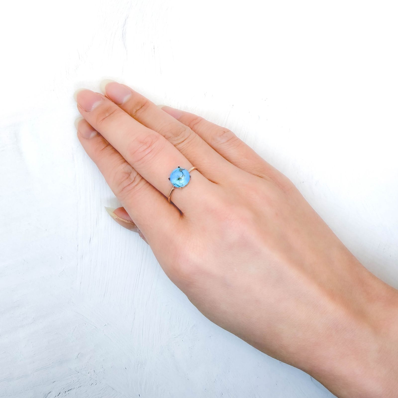 ターコイズ カザフスタン・ゴールデンヒル鉱山産 1.71ct / 8.1x8.1mm前後 [260331875]