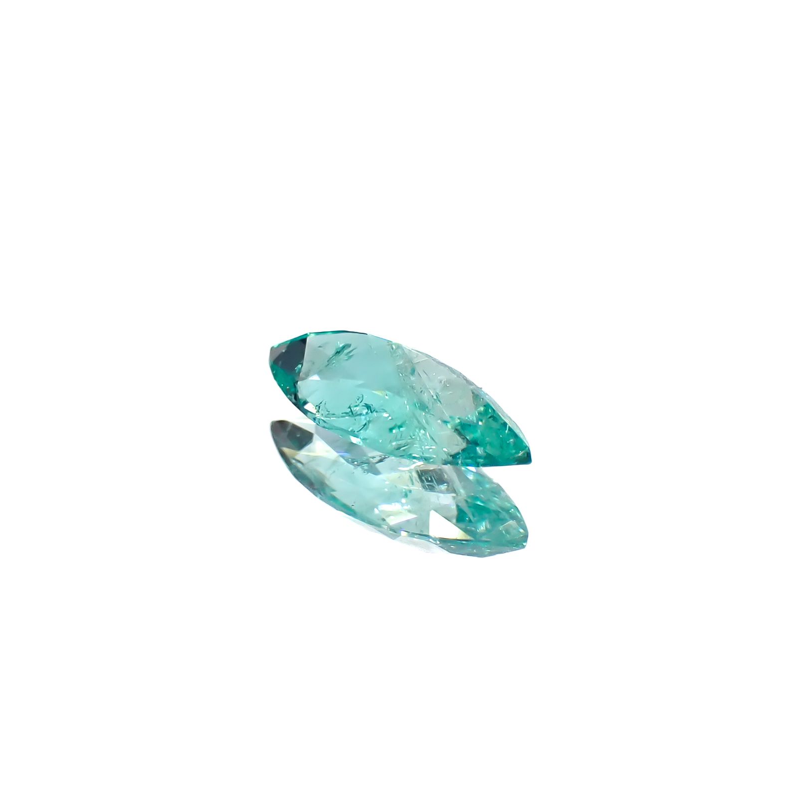 パライバトルマリン(宝石名トルマリン/別名パライバ・トルマリン)ブラジル・キントス鉱山産 0.41ct 識別済[240928720]8x3.7mm前後
