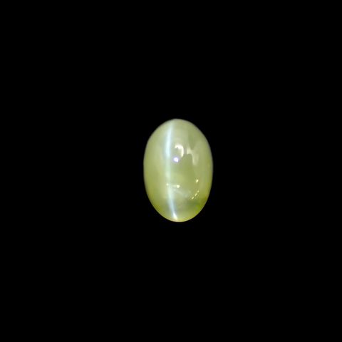 クリソベリルキャッツアイ(宝石名クリソベリル・キャッツアイ) スリランカ産 1.835ct ソ付(彩珠)[210711481]7.5×5.1mm前後