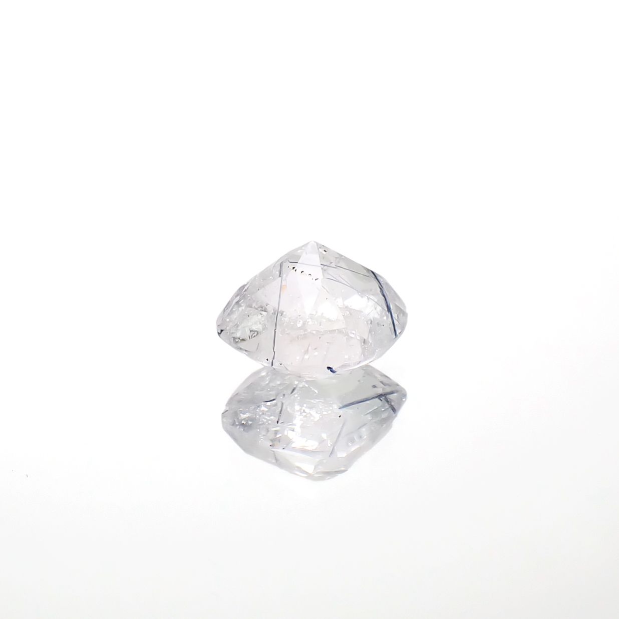 インディゴライトインクォーツ ブラジル産 2.52ct [241229600]8.3x8.3mm前後