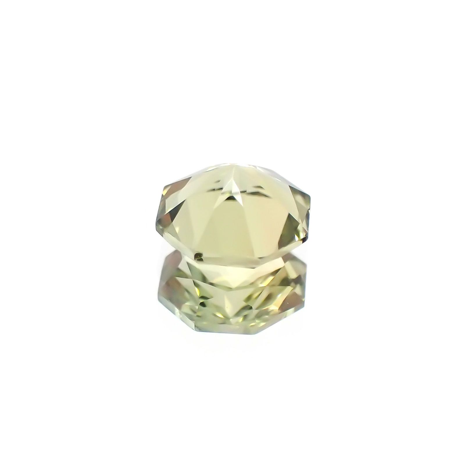 ◇オクタゴンカット◇グリーントルマリン(宝石名グリーン・トルマリン)ブラジル産 識別済 0.49ct / 5.1x5.1mm前後 [231124200]