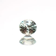 グリーンクリソベリル(宝石名クリソベリル)スリランカ/マダガスカル産 0.39ct 識別済[220114465]4.4x3.8mm前後