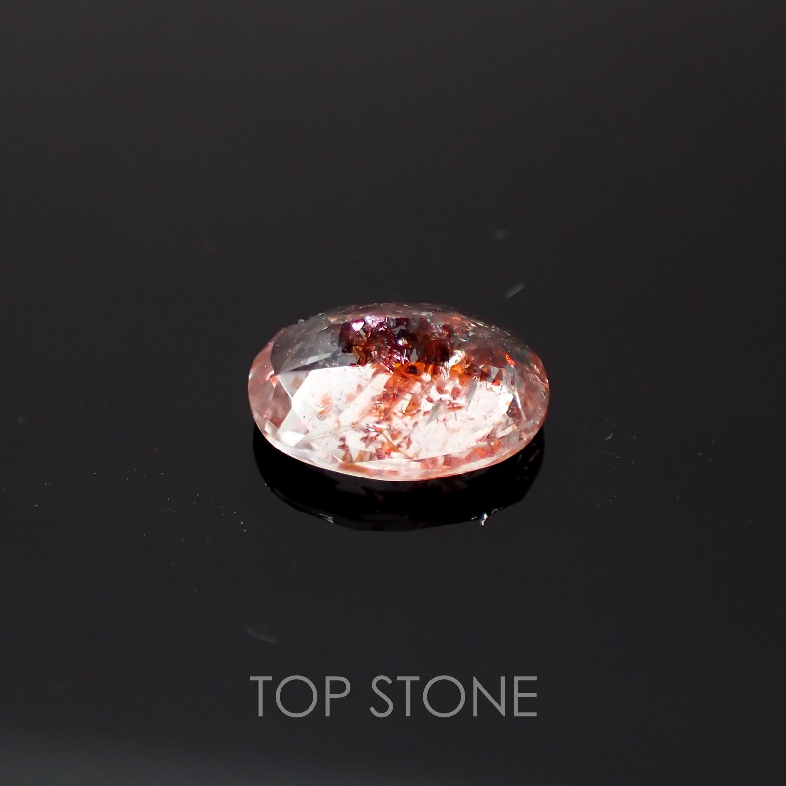 ファイヤークォーツ ナイジェリア産 ルース 1.46ct[210410209]8.9×6.9mm前後