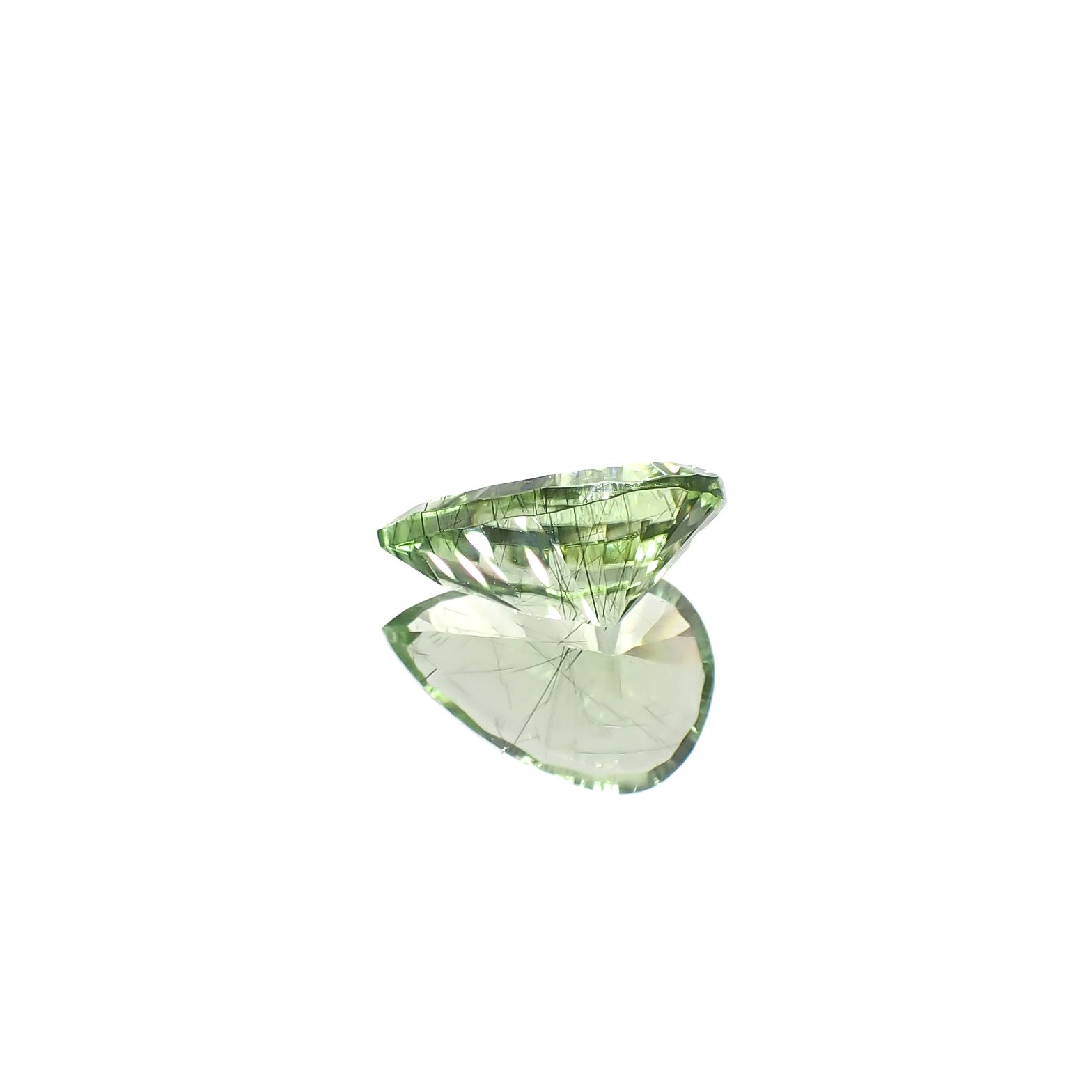 ◇コンケーブカット◇ルドウィジャイトインペリドット パキスタン産 2.64ct[240628421]11.7x7.8mm前後