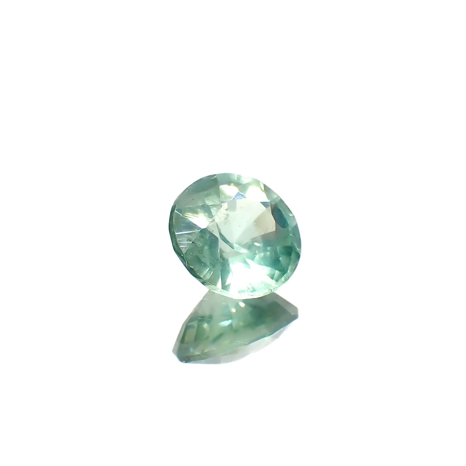 グリーンカイヤナイト タンザニア産 0.86ct[240928813]5.9x5.9mm前後