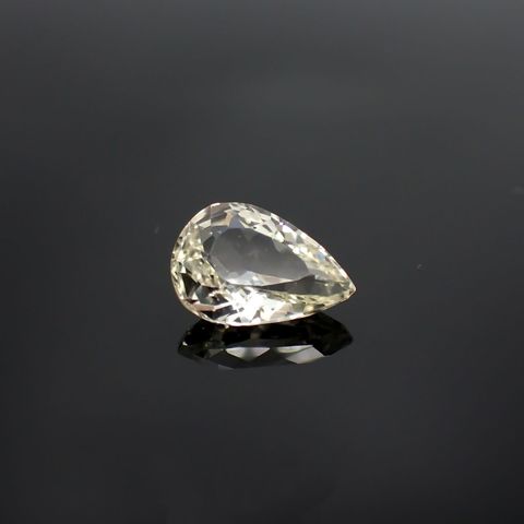 イエロースポジュミン(宝石名スポジュミン) アフガニスタン産 4.59ct 識別済[250711460]13.3×9.2mm前後