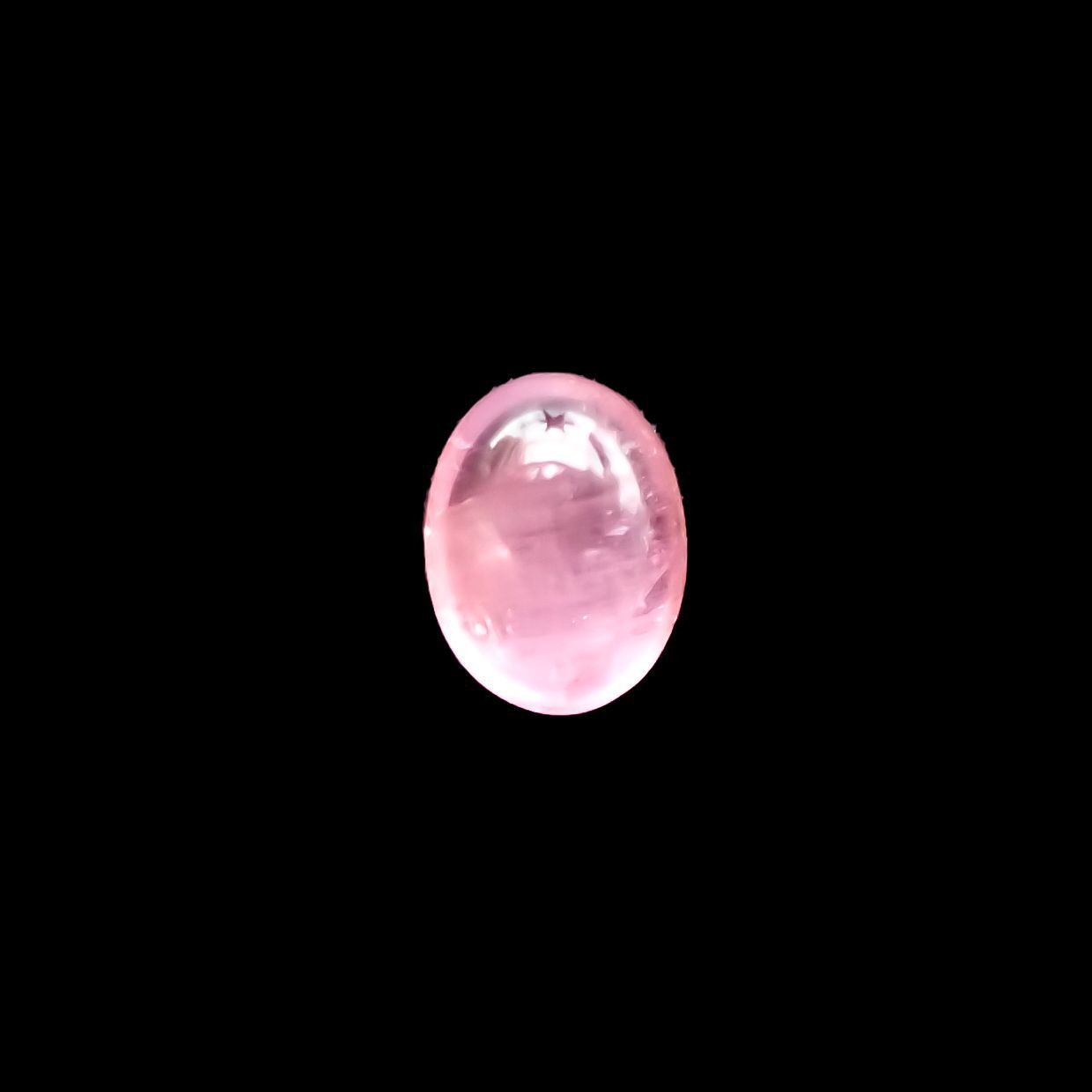 ペツォッタイトキャッツアイ(ラズベリル)(宝石名ペツォッタイト・キャッツアイ) マダガスカル産 0.426ct ソ付(彩珠)[210811978]5×3.7mm前後