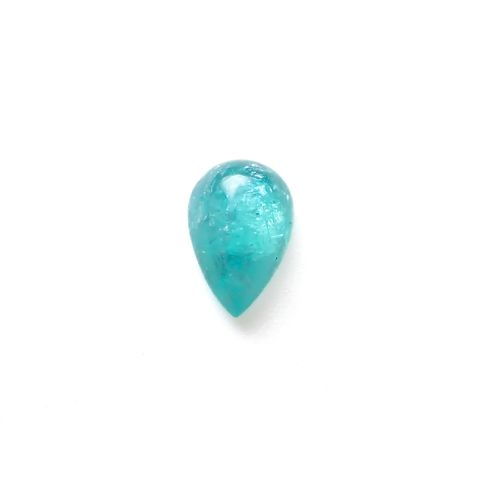 パライバトルマリン(宝石名トルマリン/別名パライバ・トルマリン)ブラジル・キントス鉱山産 0.860ct ソ付(宝貴協)[240928728]8.1x5.15mm前後