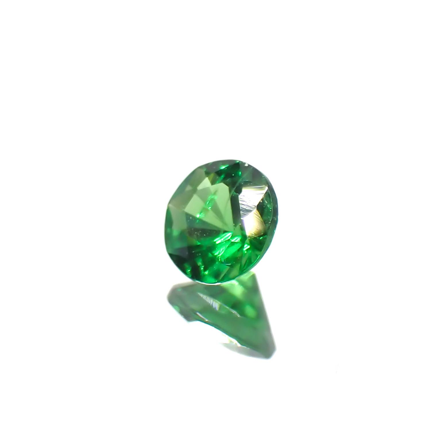 ツァボライト(宝石名グリーン グロッシュラー・ガーネット)タンザニア産 0.20ct 識別済[240226086]3.5x3.5mm前後