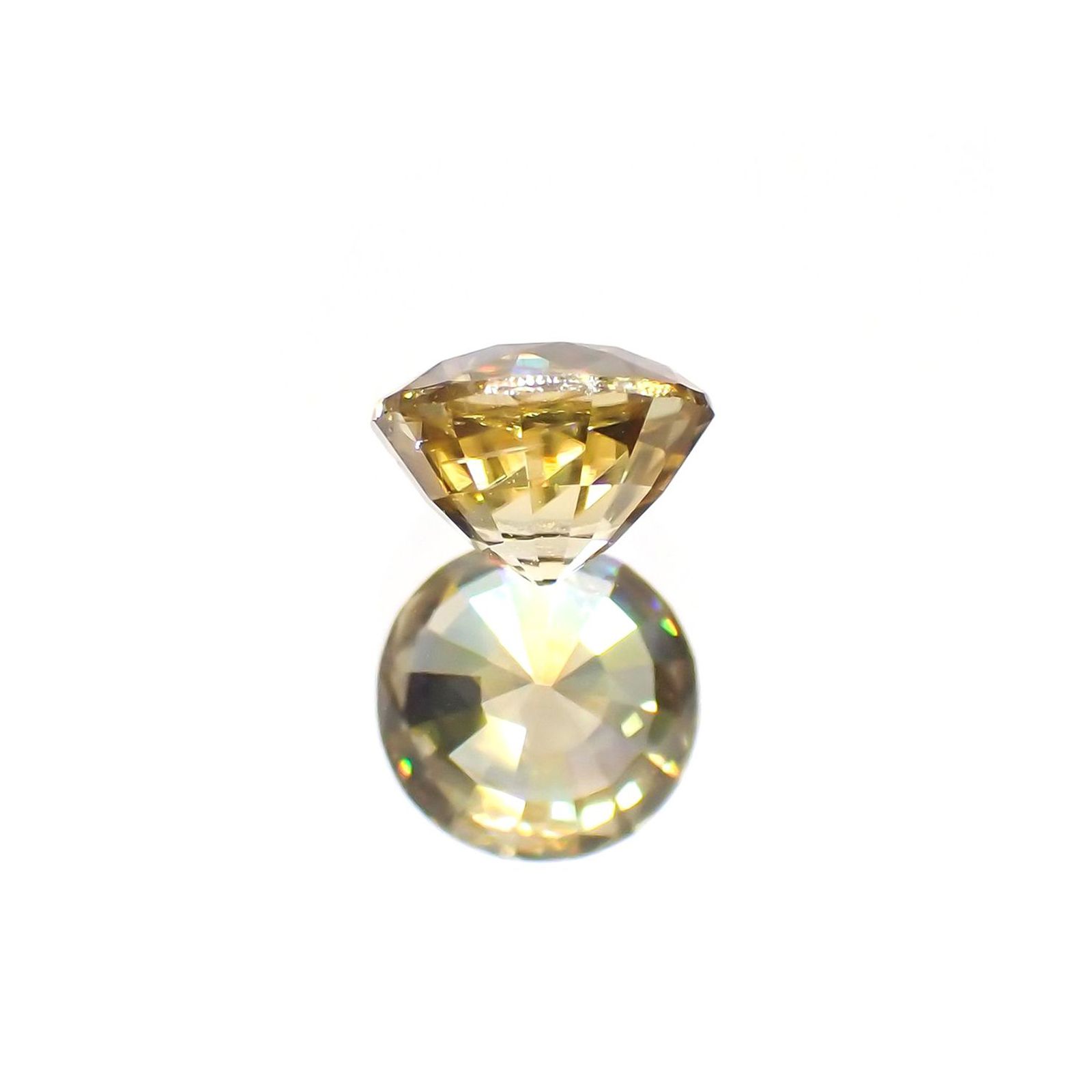 イエロージルコン(宝石名ジルコン)スリランカ/カンボジア産 1.39ct 識別済[220114837]6.1x6mm前後