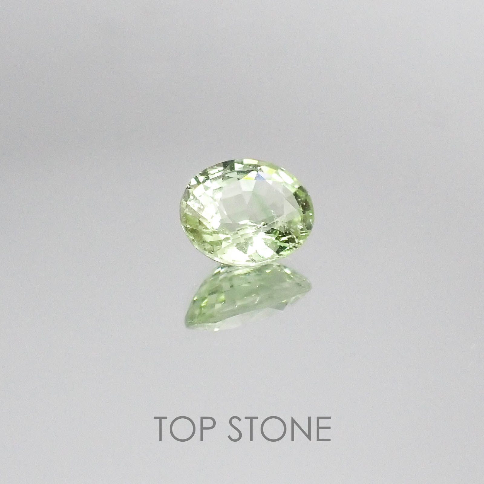 ミントガーネット(宝石名グリーン グロッシュラー・ガーネット)タンザニア・メレラニ鉱山産 1.49ct 識別済[220717129]7.7x6.4mm前後