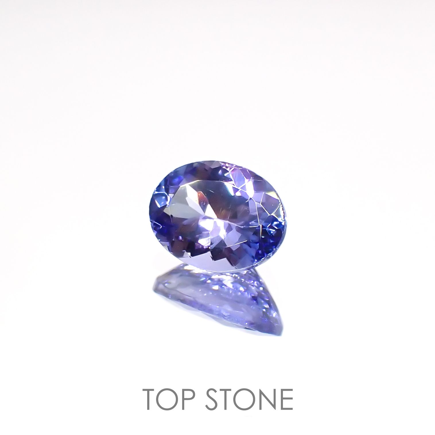 バイカラータンザナイト(宝石名ゾイサイト)タンザニア産 1.28ct 識別済[220515895]8x6mm前後