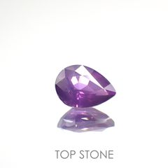バイオレットサファイア(宝石名バイオレット・サファイア) マダガスカル/タンザニア産 1.131ct ソ付(彩珠)[210812485]7.5×5.4mm前後