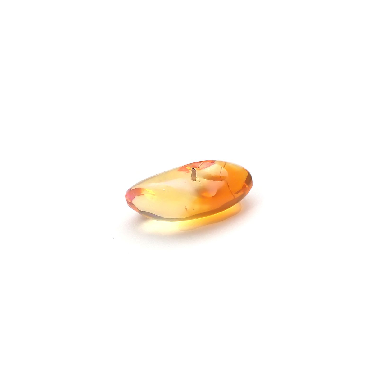ファイヤーオパール 原石 メキシコ産 1.13ct[240125270]10.1x5.3mm前後