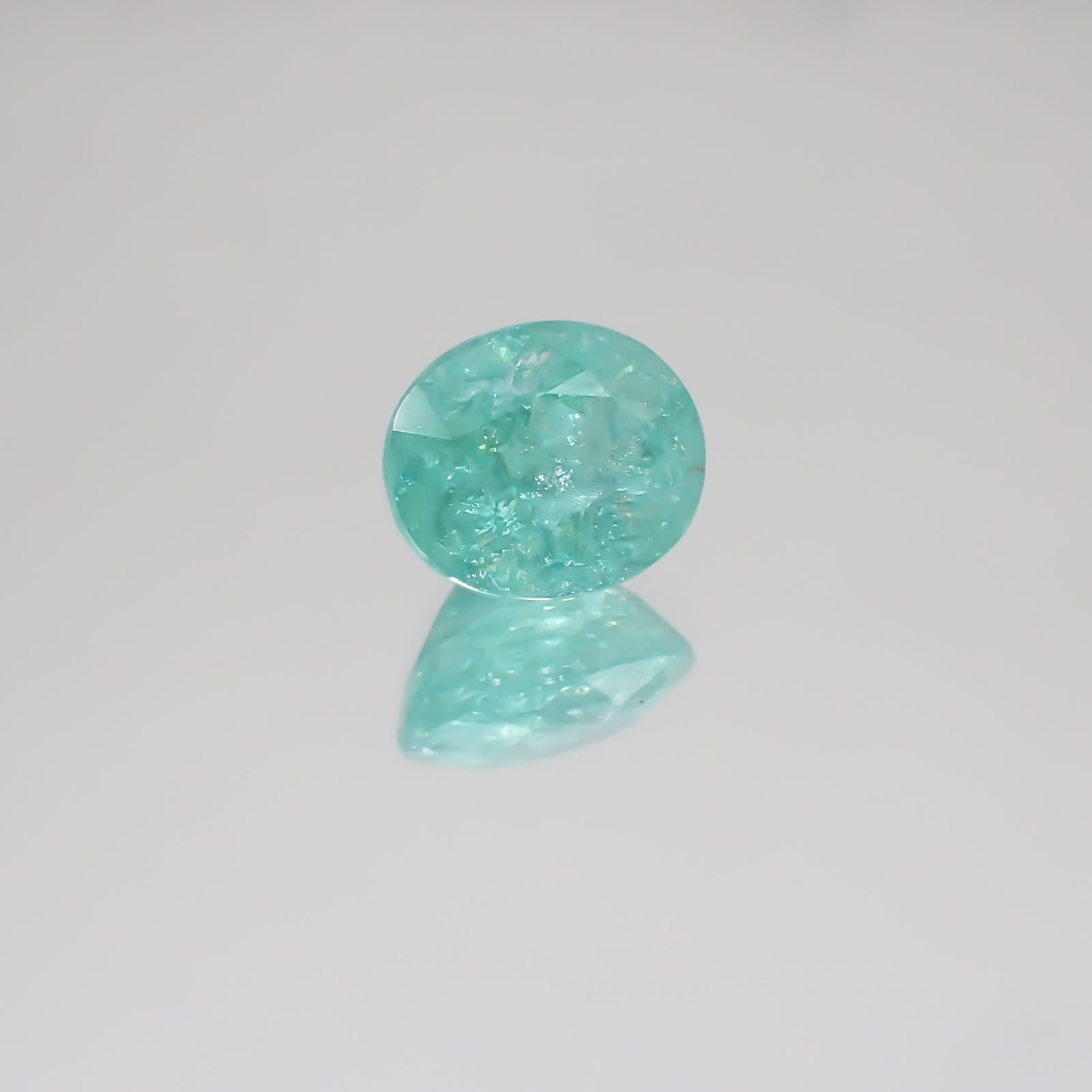 パライバトルマリン モザンビーク産 ルース 2.66ct[21059402]8.9×7.4mm前後