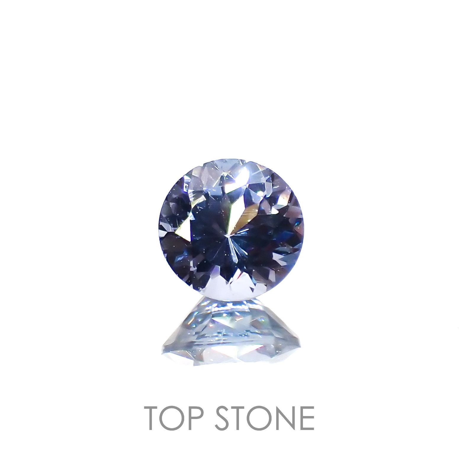 グレイッシュブルースピネル(宝石名スピネル)ビルマ/マダガスカル産 0.27ct 識別済[221219508]4x3.9mm前後