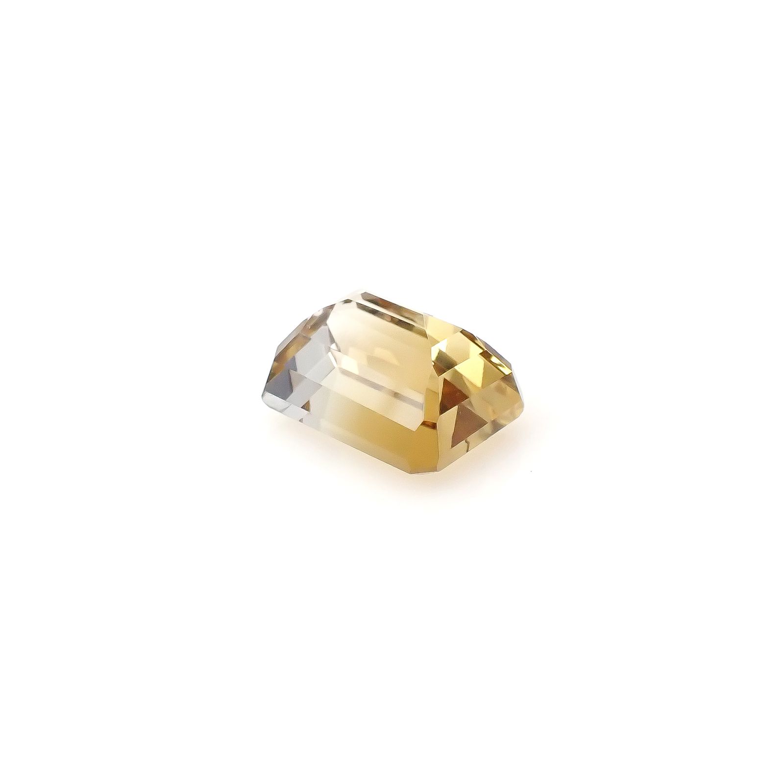 バイカラーシトリン ブラジル・ミナスジェライス州産 8.53ct[240326465]13.1x10mm前後