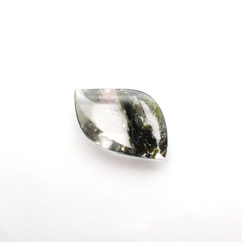 グリーントルマリンインクォーツ ブラジル・ミナスジェライス州産 21.23ct[221018306]29x17mm前後