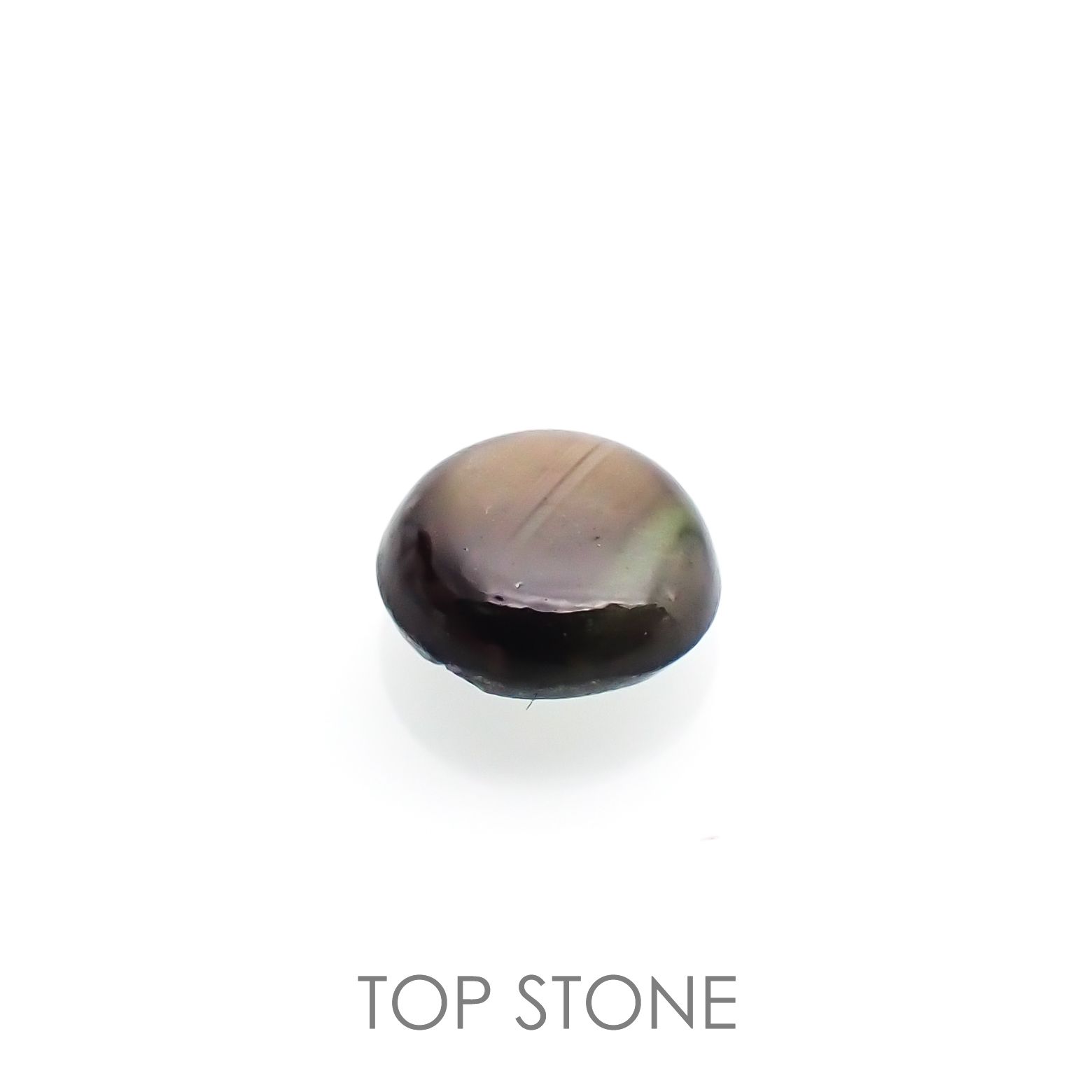 ゴールドシーンサファイア(宝石名シーン・サファイア)ケニア産 0.40ct 識別済[220616221]4.3x4.2mm前後