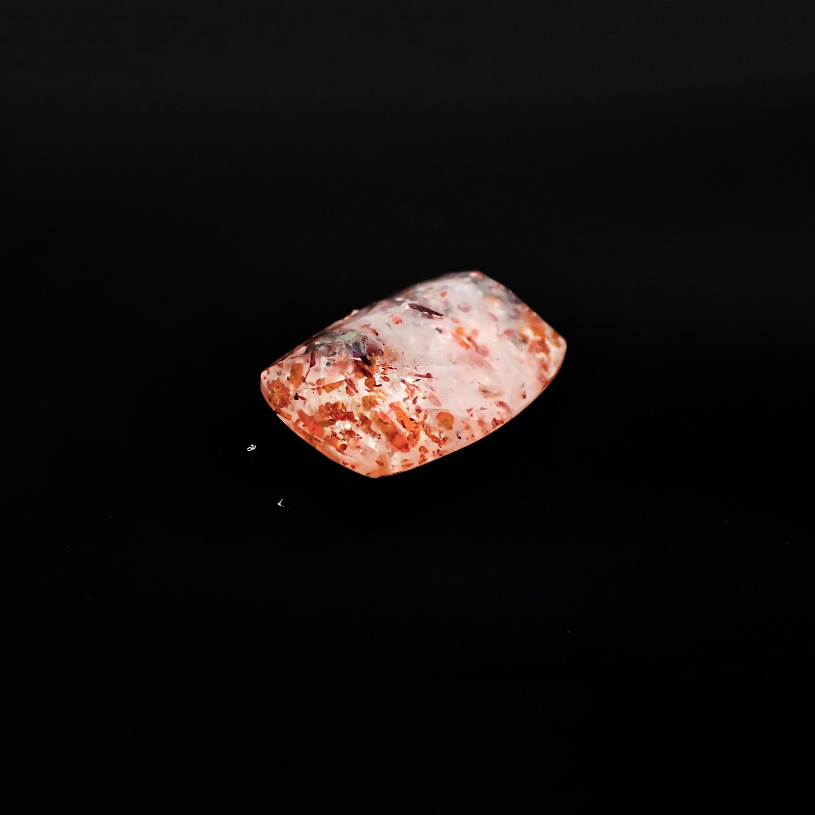 イリュージョンサンストーン(宝石名フェルドスパー) タンザニア産 3.24ct 識別済[210310198]12×8.5mm前後
