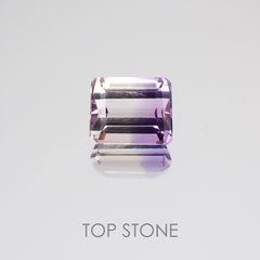 アワーグラスアメジスト(宝石名バイカラー・クォーツ) モロッコ産 2.73ct 識別済[21028590]8.8×7.3mm前後