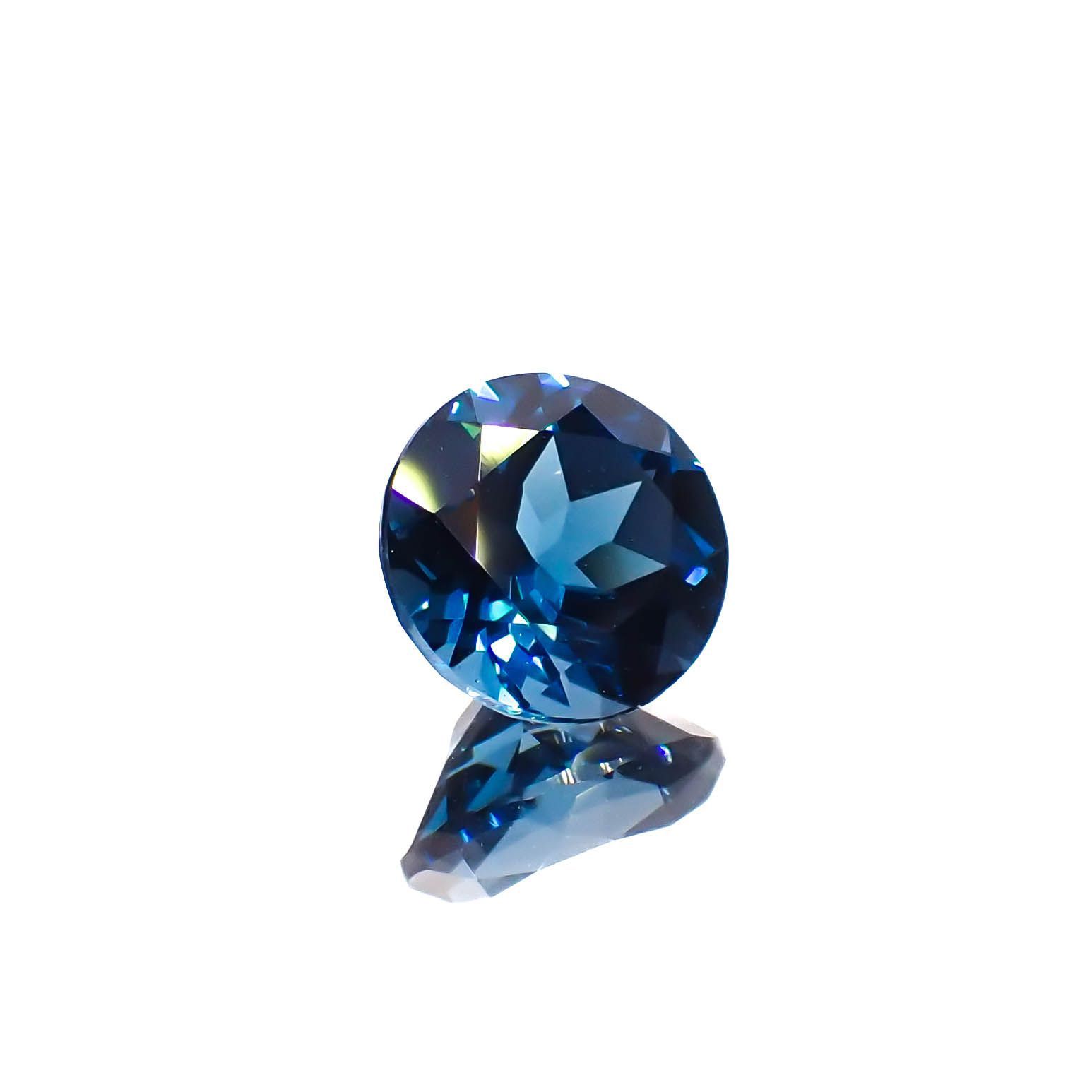 ロンドンブルートパーズ ブラジル産 1.62ct[221219308]7.1x7.1mm前後