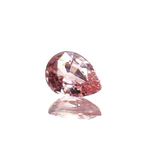パパラチャサファイア(宝石名サファイア/別名パパラチャ・サファイア)スリランカ産 0.18ct GIA鑑付[230119734]4.08x3.08mm前後