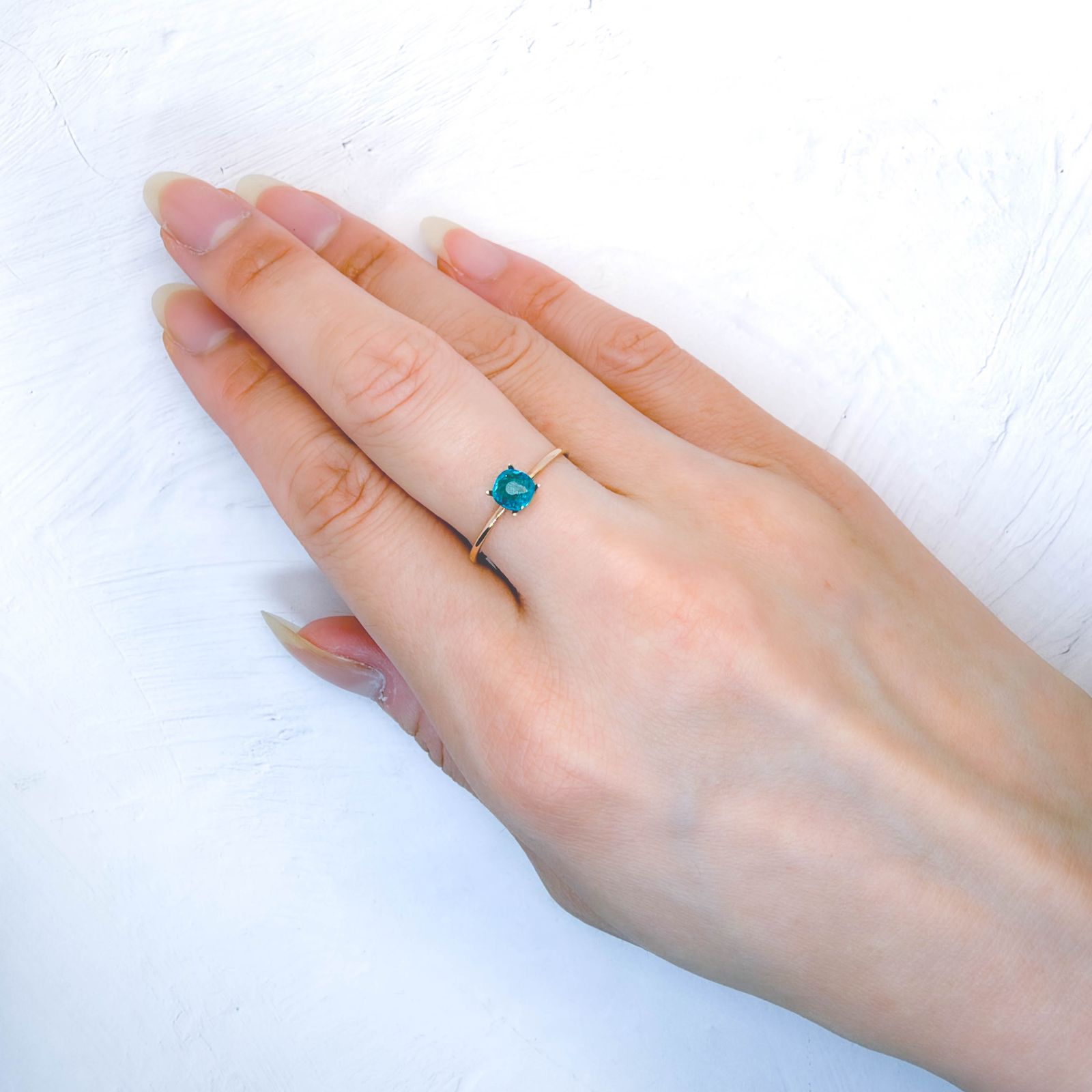 パライバトルマリン(宝石名トルマリン/別名パライバ・トルマリン)エチオピア産 GIA鑑付 0.50ct / 4.86x4.79mm前後 [260933195]