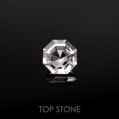 ◇オクタゴンカット◇レムリアンシードクリスタル(保証シール付き) ブラジル産 0.45ct[221018276]5x4.9mm前後