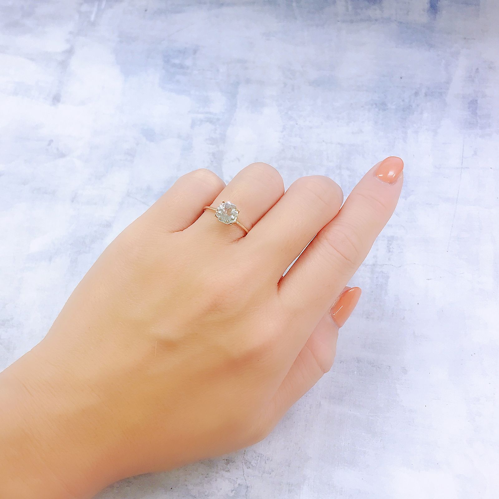 ◇オクタゴンカット◇ホワイトトパーズ ブラジル産 1.70ct[221018494]7x6.9mm前後