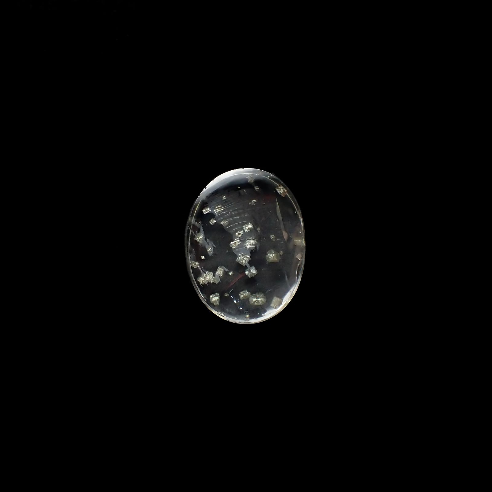 パイライトインクォーツ ブラジル産 13.60ct[240225909]19x14.4mm前後