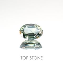 バイカラーサファイア(宝石名サファイア) マダガスカル/スリランカ産 1.617ct ソ付(彩珠)[210912479]7.9×6mm前後