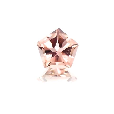 ◇ペンタゴンカット◇ピンクトルマリン SA(宝石名トルマリン)ブラジル産 0.40ct 識別済[231124221]5.1x5.1mm前後