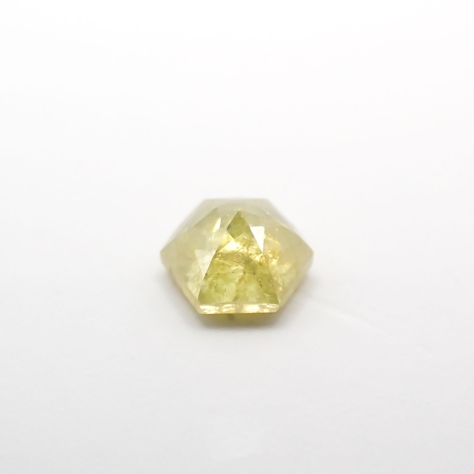 ◇ヘキサゴンアンティークカット◇イエローダイヤモンド ルース 0.15ct[210611066]3×2.8mm前後