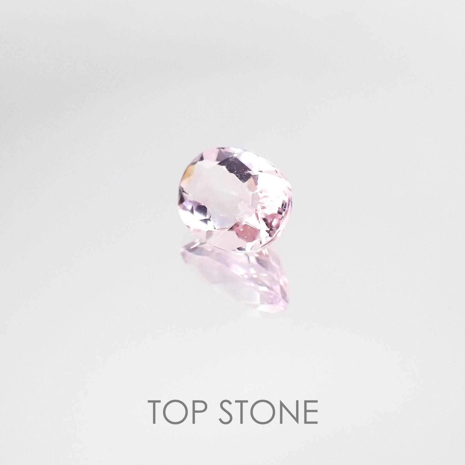 ピンクフローライト(宝石名ピンク・フルオライト) ブラジル産 1.62ct 識別済[20084743]8.1×6.3mm前後