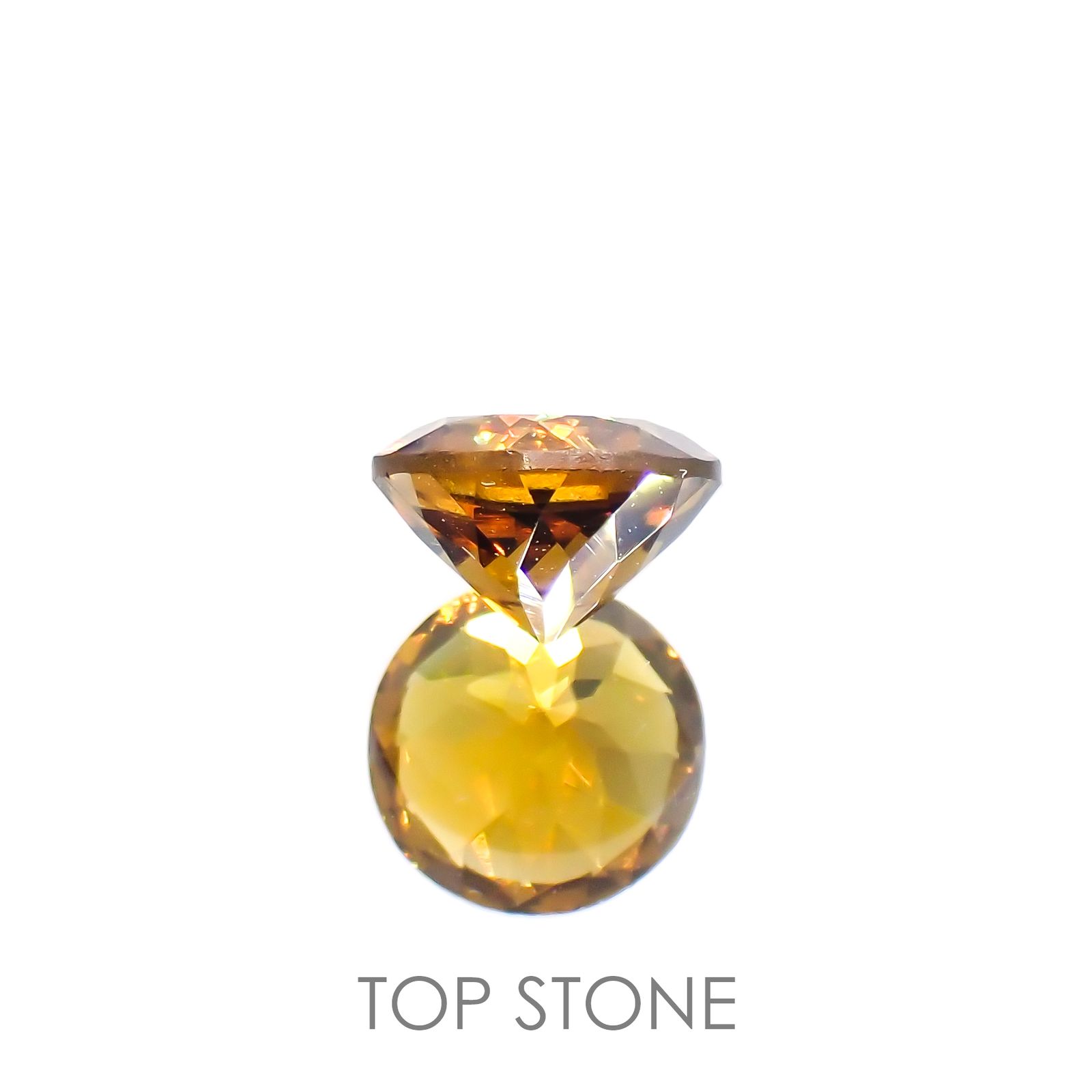 グロッシュラーアンドラダイトガーネット(宝石名グロッシュラー/アンドラダイト・ガーネット)ナミビア産 1.76ct 識別済[220114313]7.3x7.3mm前後