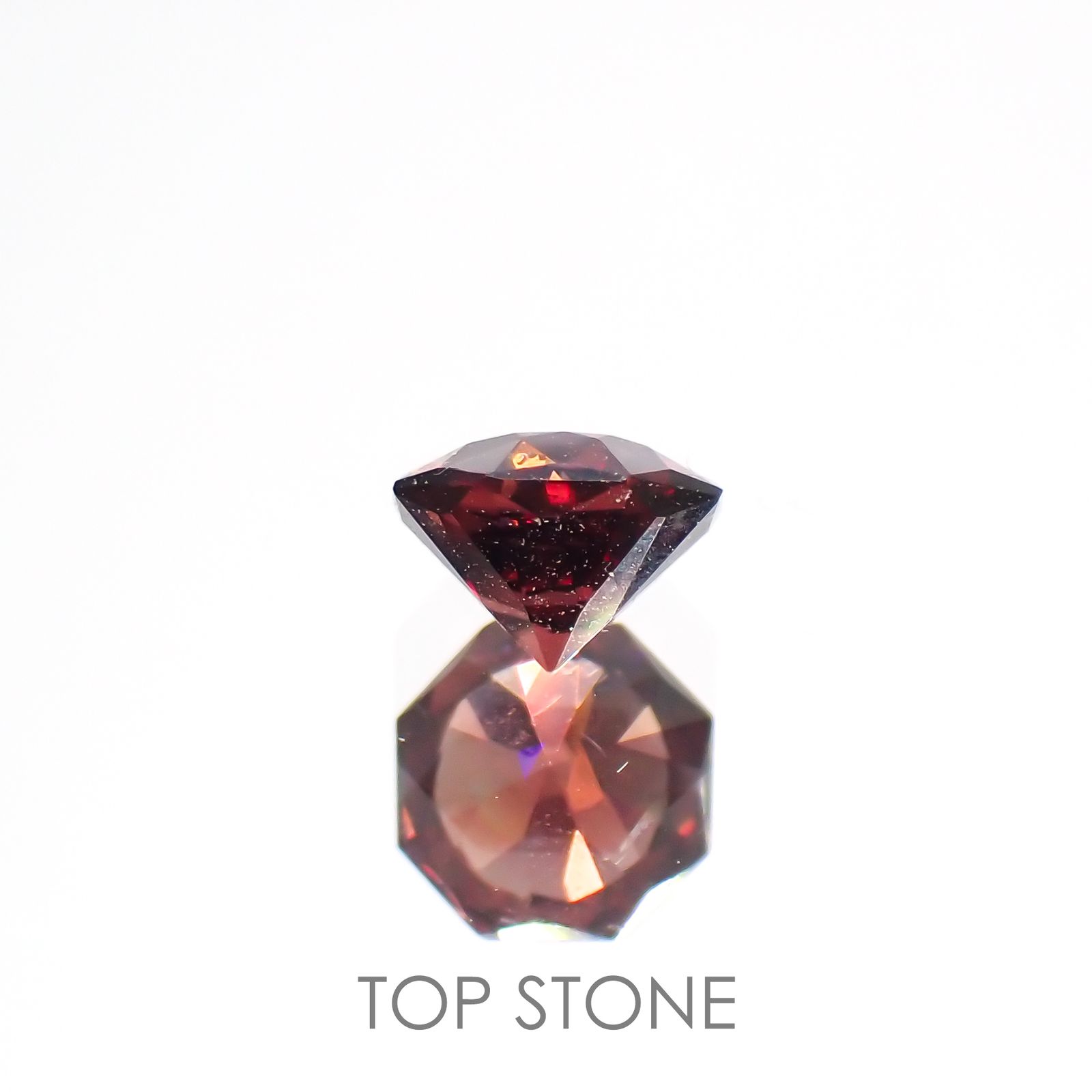 ◇オクタゴンカット◇ピンクジルコン(宝石名ジルコン)スリランカ/カンボジア産 0.70ct 識別済[220114932]4.9x4.8mm前後