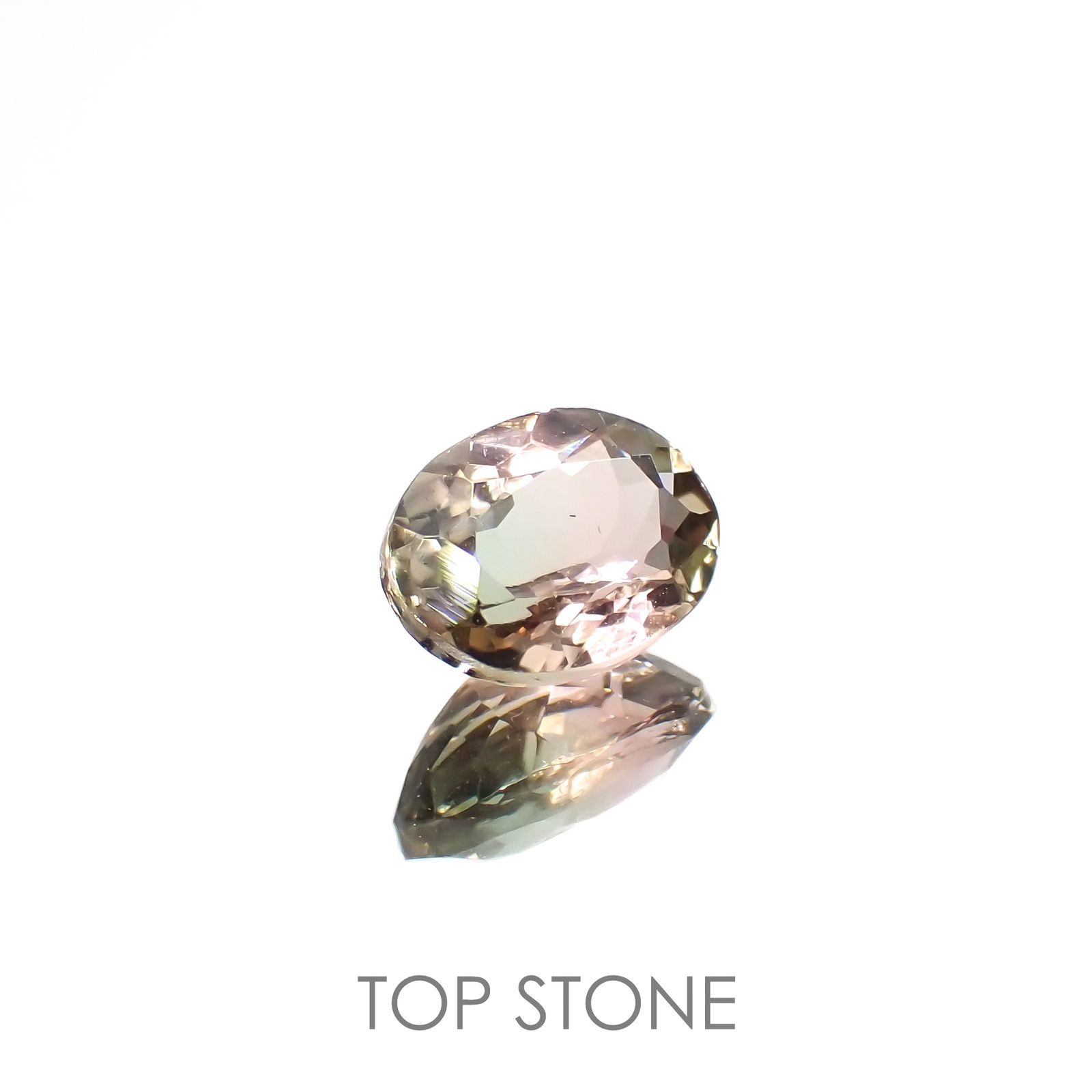 バイカラートルマリン(宝石名バイカラー・トルマリン)コンゴ民主共和国産 1.308ct ソ付[220717025]8x5.8mm前後