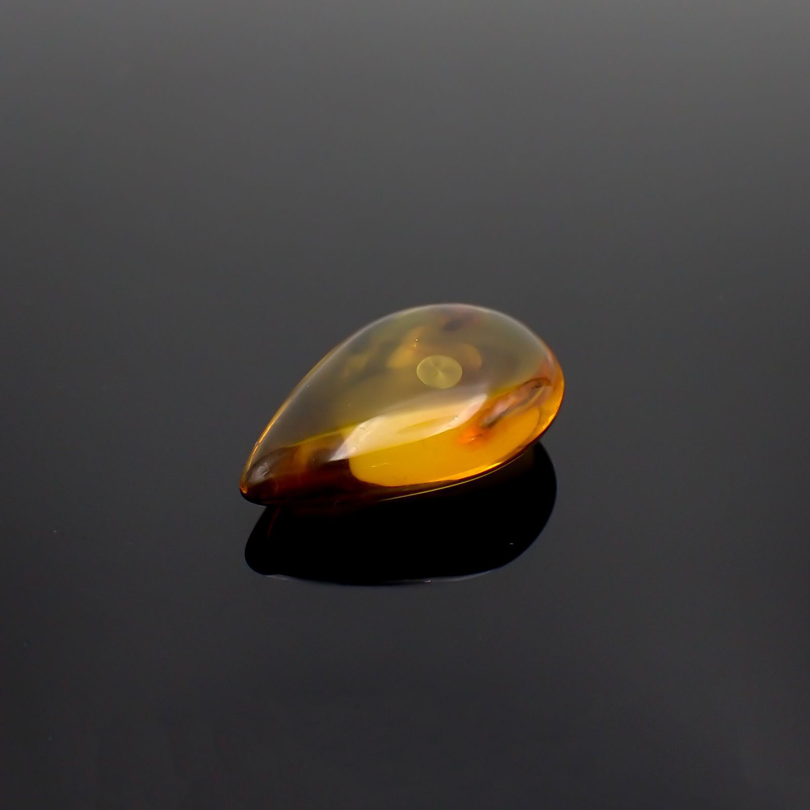 虫入り琥珀 コロンビア産 12.68ct [221018554]27.9x18.5mm前後